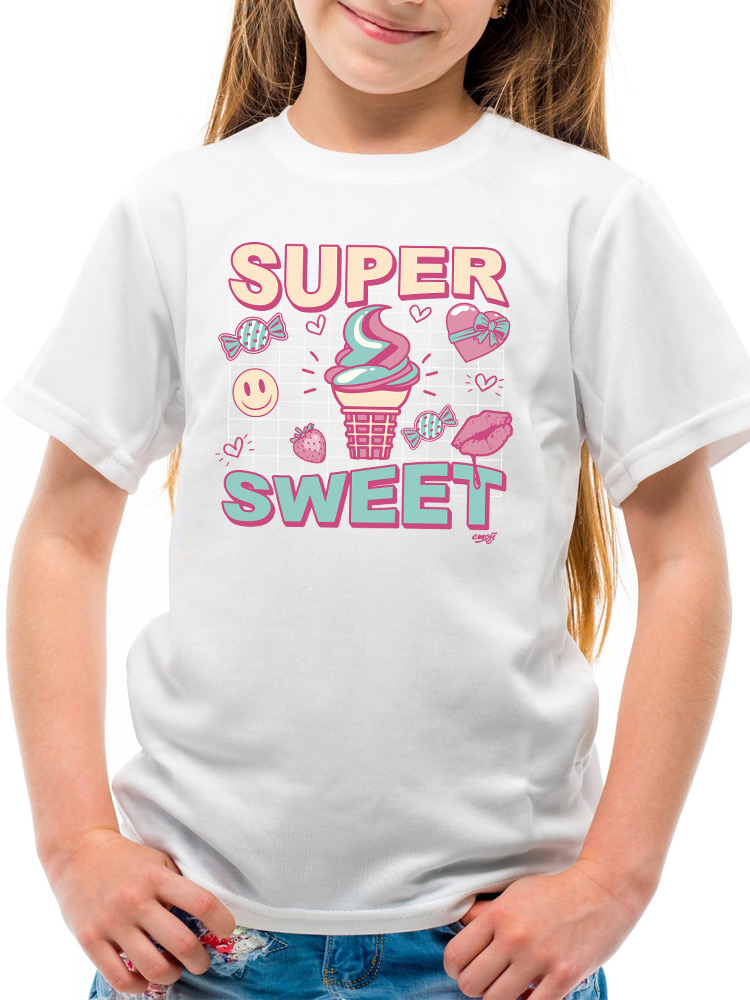 Super Sweet - Ice Cream Retro Fun Design Youth's T-shirt - Picture 29 of 32