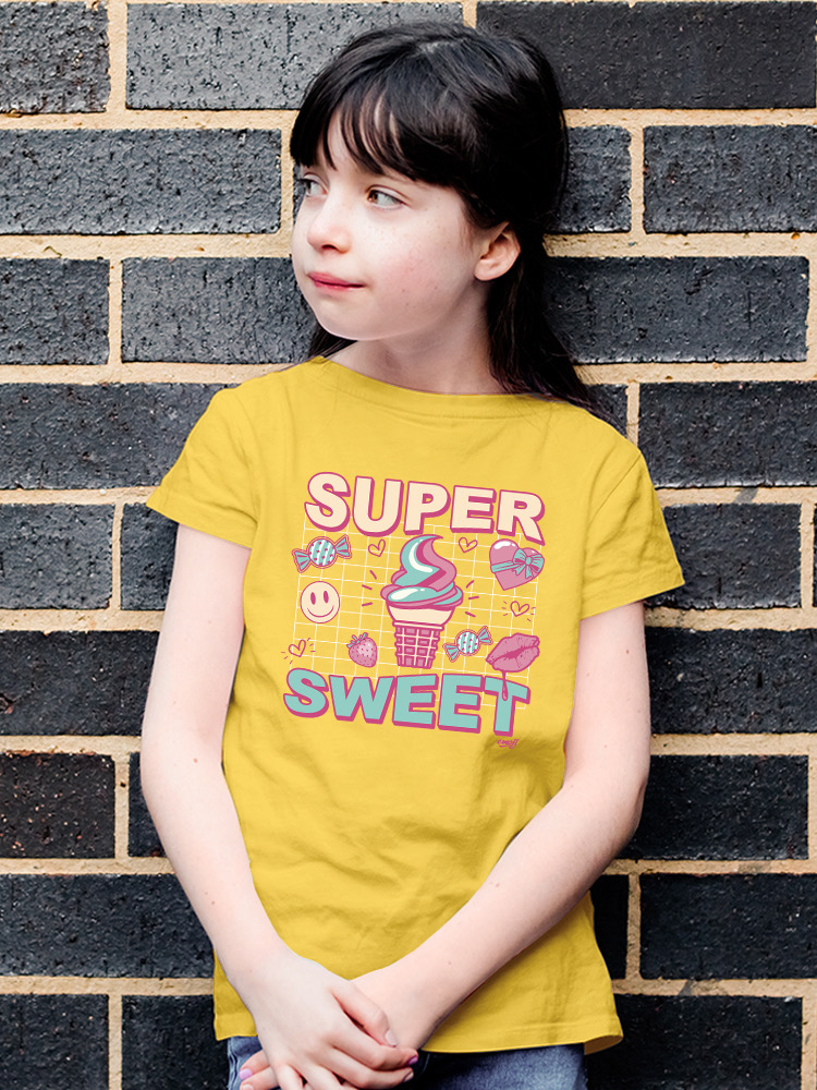 Super Sweet - Ice Cream Retro Fun Design Youth's T-shirt - Picture 14 of 32