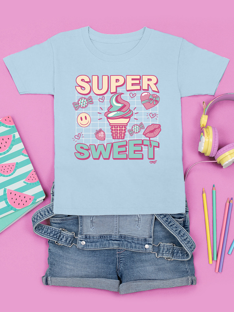 Super Sweet - Ice Cream Retro Fun Design Youth's T-shirt - Picture 23 of 32