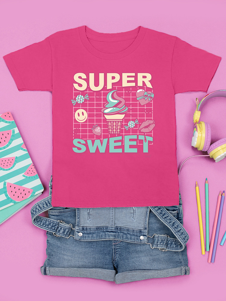 Super Sweet - Ice Cream Retro Fun Design Youth's T-shirt - Picture 19 of 32