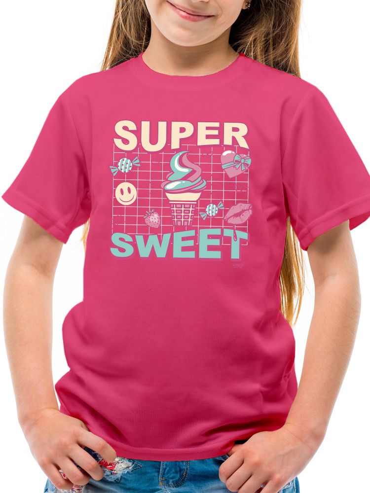 Super Sweet - Ice Cream Retro Fun Design Youth's T-shirt - Picture 17 of 32