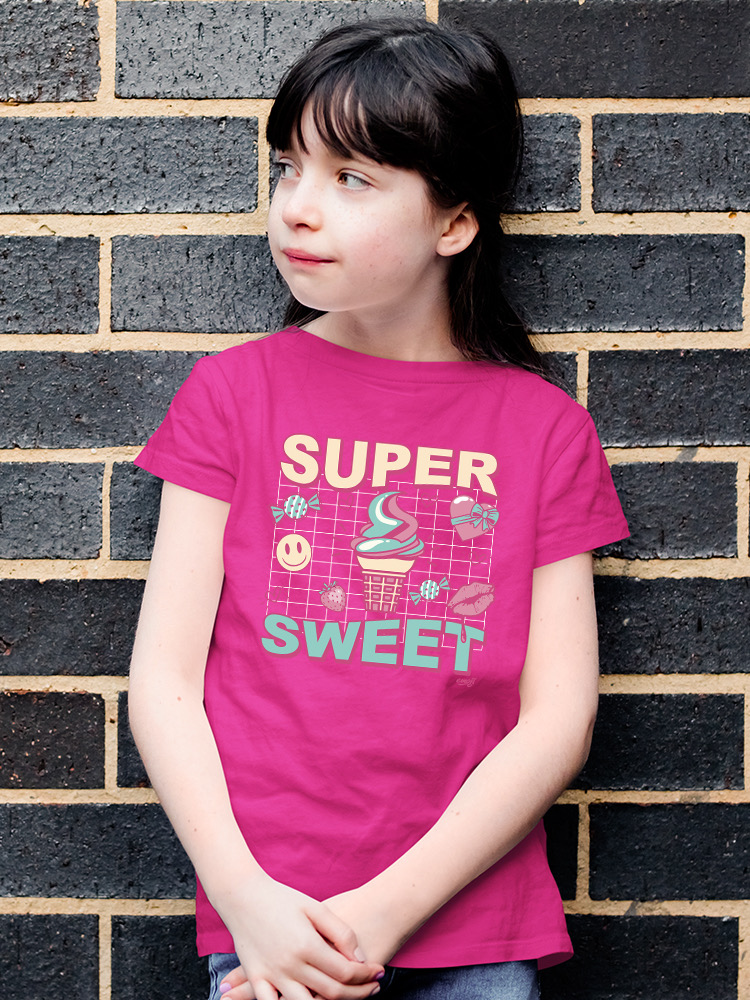 Super Sweet - Ice Cream Retro Fun Design Youth's T-shirt - Picture 18 of 32