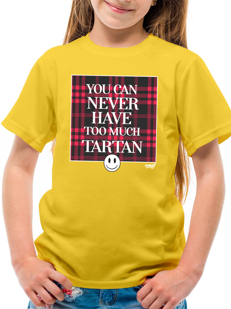 Never Enough Tartan - Bold Plaid Statement Graphic Youth's T-shirt - Picture 13 of 20