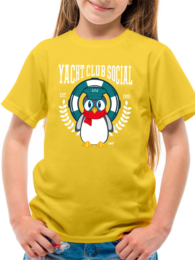 Yacht Club Social Penguin Design – Nautical Charm Youth's T-shirt - Picture 9 of 20
