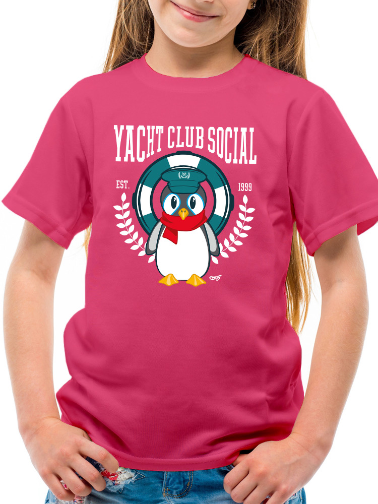Yacht Club Social Penguin Design – Nautical Charm Youth's T-shirt - Picture 13 of 20