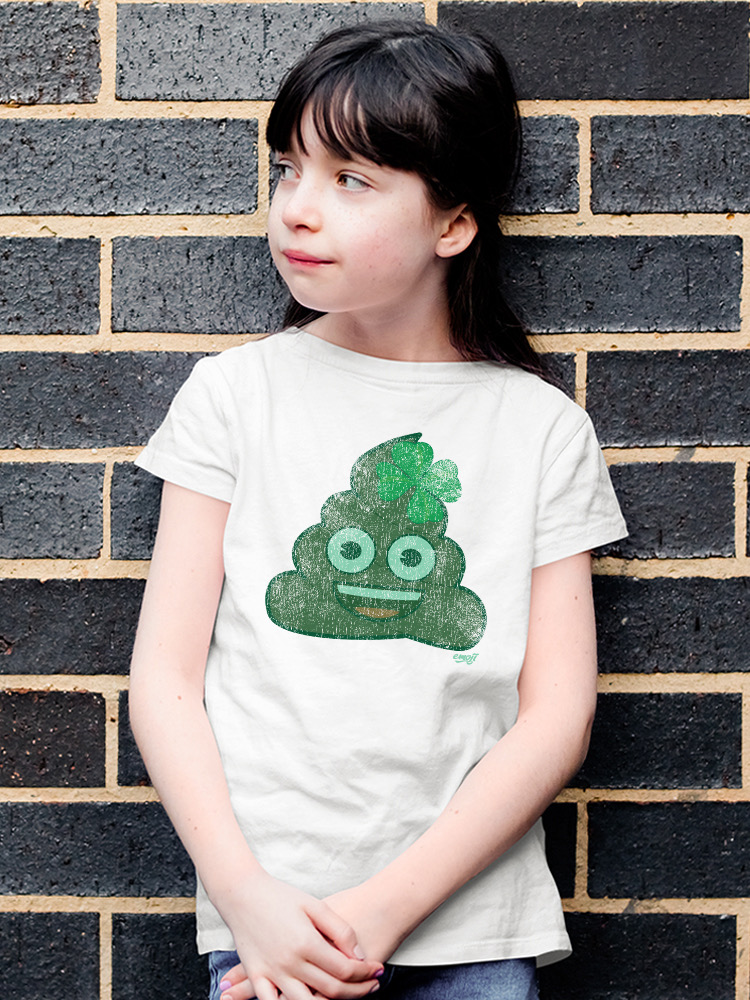 Lucky Clover - Emoji Poo Grafik Jugend T-Shirt - Bild 22 von 24