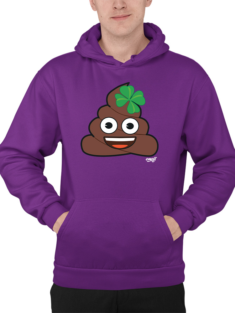 Lucky Poo Emoji - Divertido diseño de trébol con capucha para hombre - Imagen 17 de 28