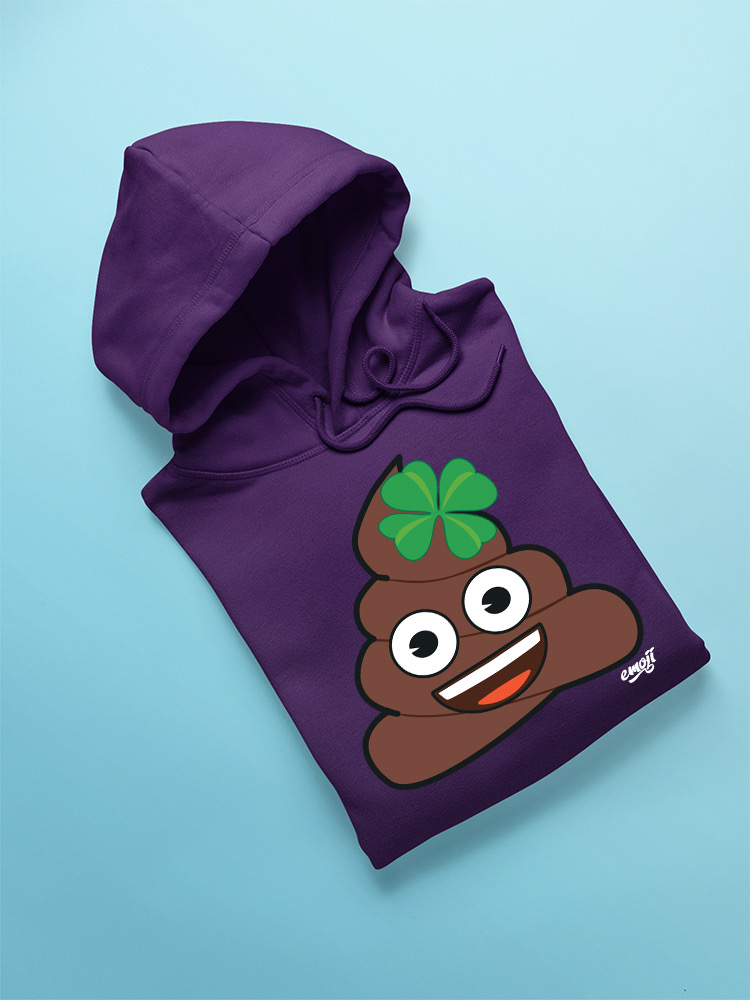 Lucky Poo Emoji - Divertido diseño de trébol con capucha para hombre - Imagen 19 de 28