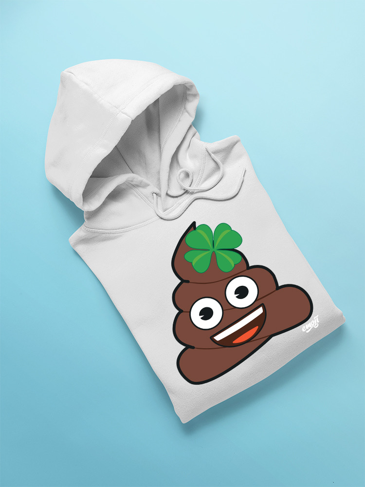 Lucky Poo Emoji - Divertido diseño de trébol con capucha para hombre - Imagen 27 de 28