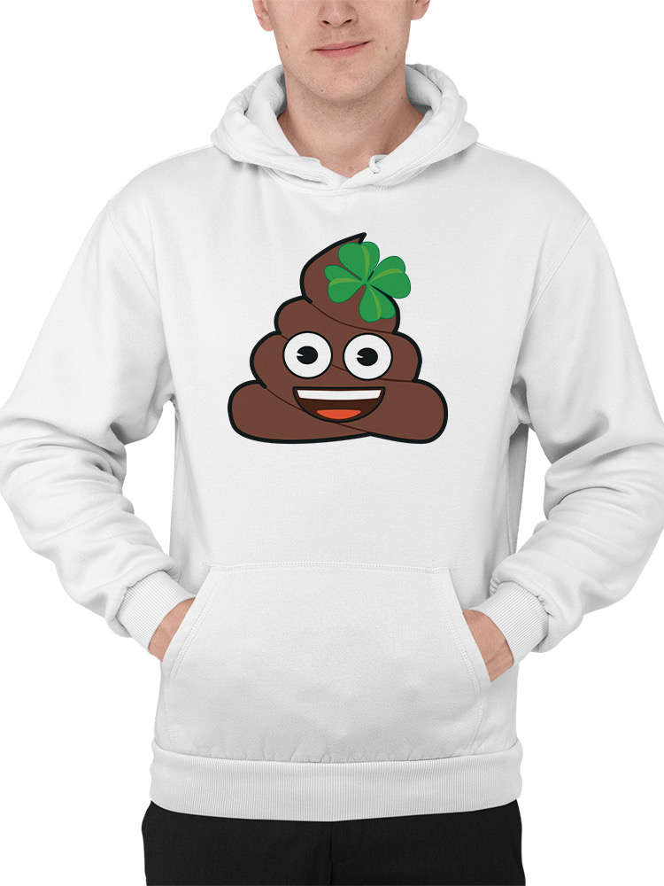 Lucky Poo Emoji - Divertido diseño de trébol con capucha para hombre - Imagen 25 de 28