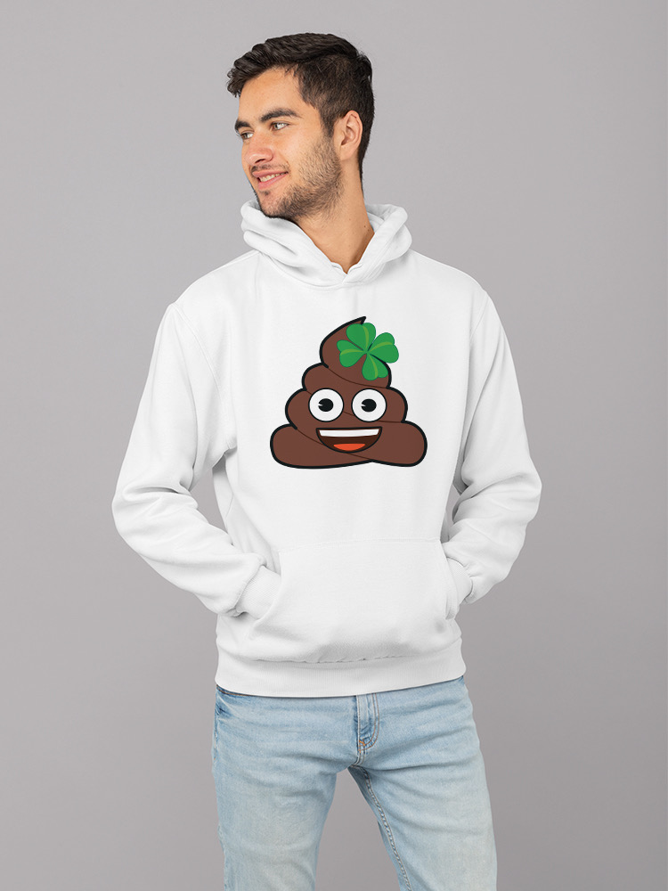 Lucky Poo Emoji - Divertido diseño de trébol con capucha para hombre - Imagen 26 de 28