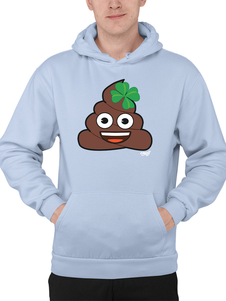 Lucky Poo Emoji - Divertido diseño de trébol con capucha para hombre - Imagen 9 de 28
