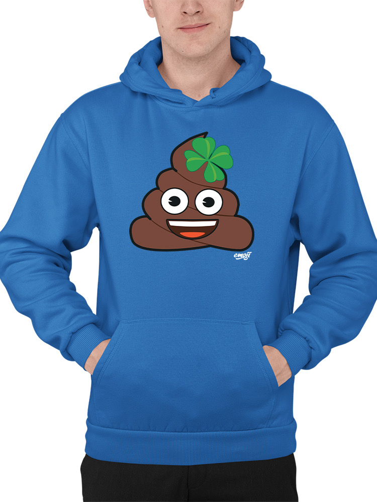 Lucky Poo Emoji - Divertido diseño de trébol con capucha para hombre - Imagen 21 de 28