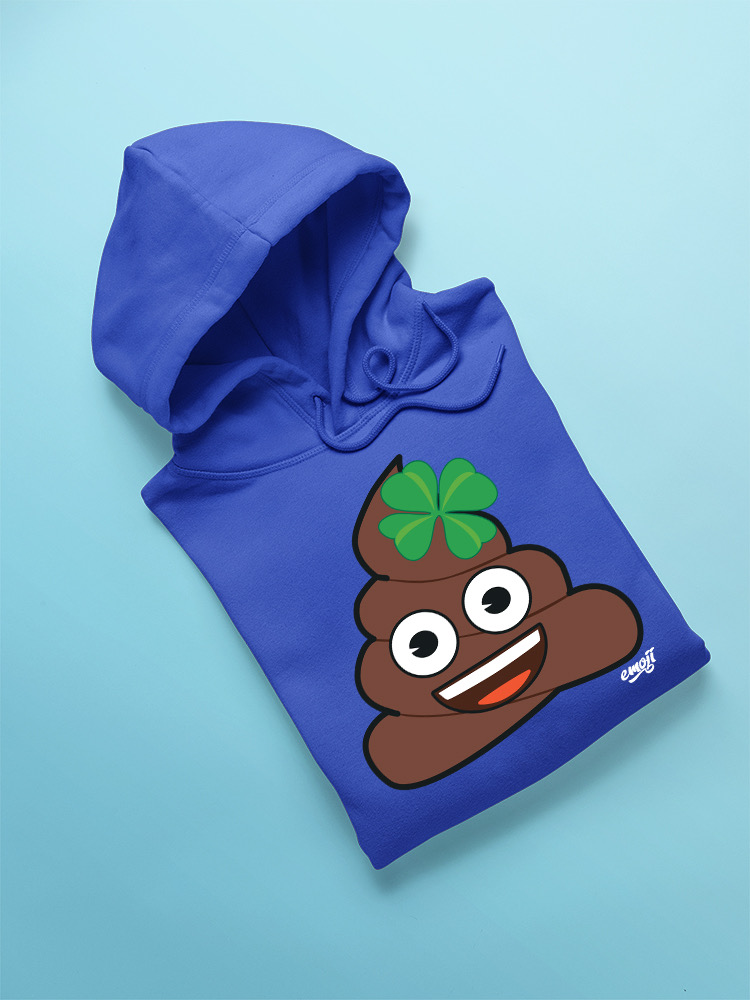 Lucky Poo Emoji - Divertido diseño de trébol con capucha para hombre - Imagen 23 de 28