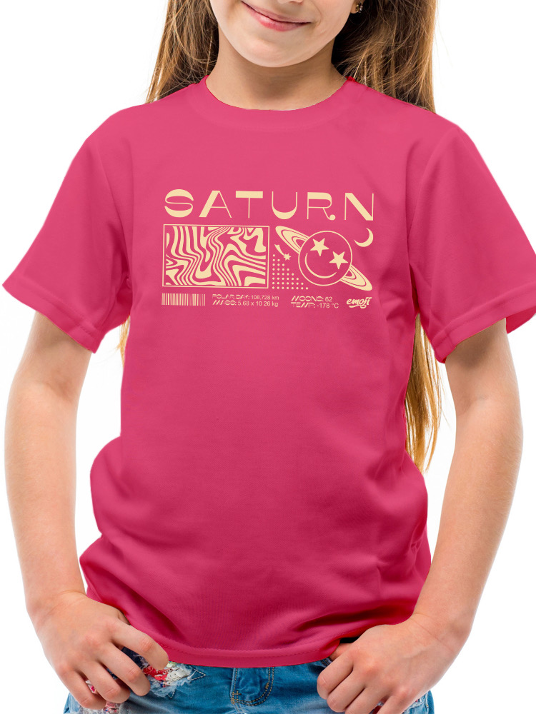 Saturn Vibes - Cosmic Planet Emoji Design Jugend T-Shirt - Bild 9 von 16