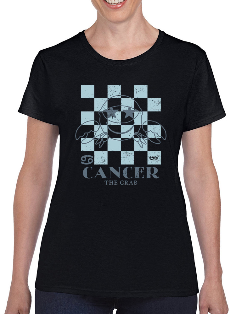 Krebs Sternzeichen - Emoji Krabbe Grafik Damen T-Shirt - Bild 9 von 20