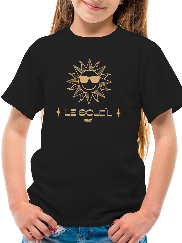 Le Soleil Radiance - Vintage Sun Emoji Graphic Youth's T-shirt - Picture 5 of 20