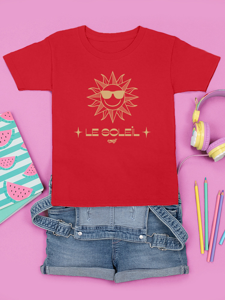 Le Soleil Radiance - Vintage Sun Emoji Graphic Youth's T-shirt - Picture 15 of 20