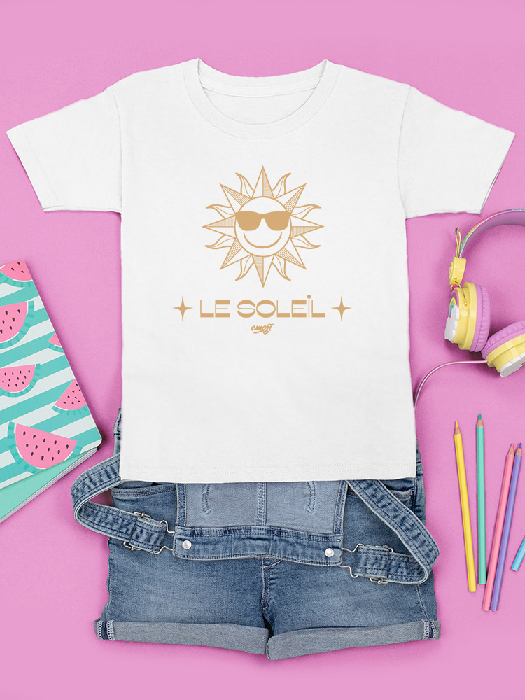Le Soleil Radiance - Vintage Sun Emoji Graphic Youth's T-shirt - Picture 19 of 20