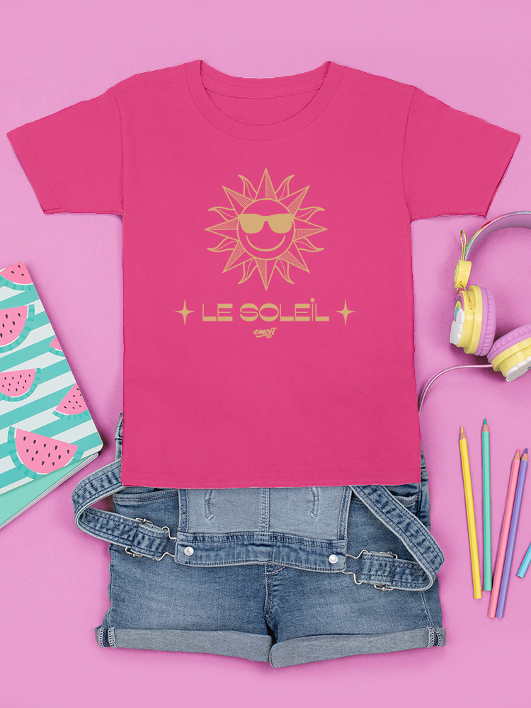 Le Soleil Radiance - Vintage Sun Emoji Graphic Youth's T-shirt - Picture 11 of 20