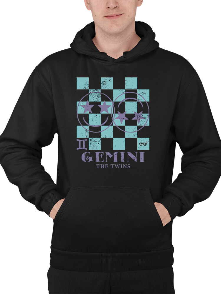 Zwillinge Zwillinge Emoji - Sternzeichen Kunst Design Herren Hoodie - Bild 5 von 24