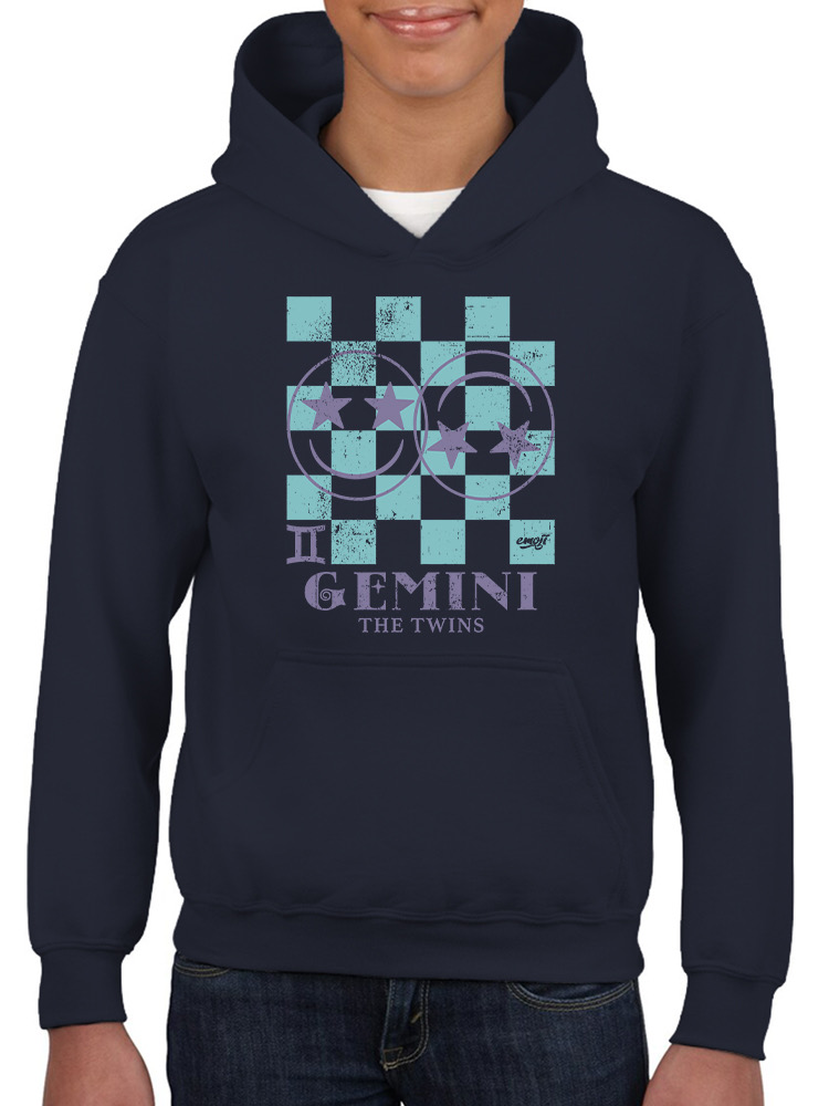 Gemini Twins Emoji - Zodiac Art Design Youth's Hoodie - Bild 9 von 20