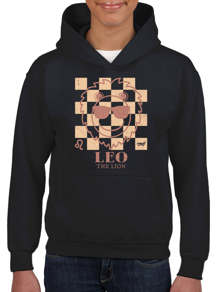 Löwe der Löwe Emoji - Zodiac Vibes Grafik Jugend Hoodie - Bild 5 von 24