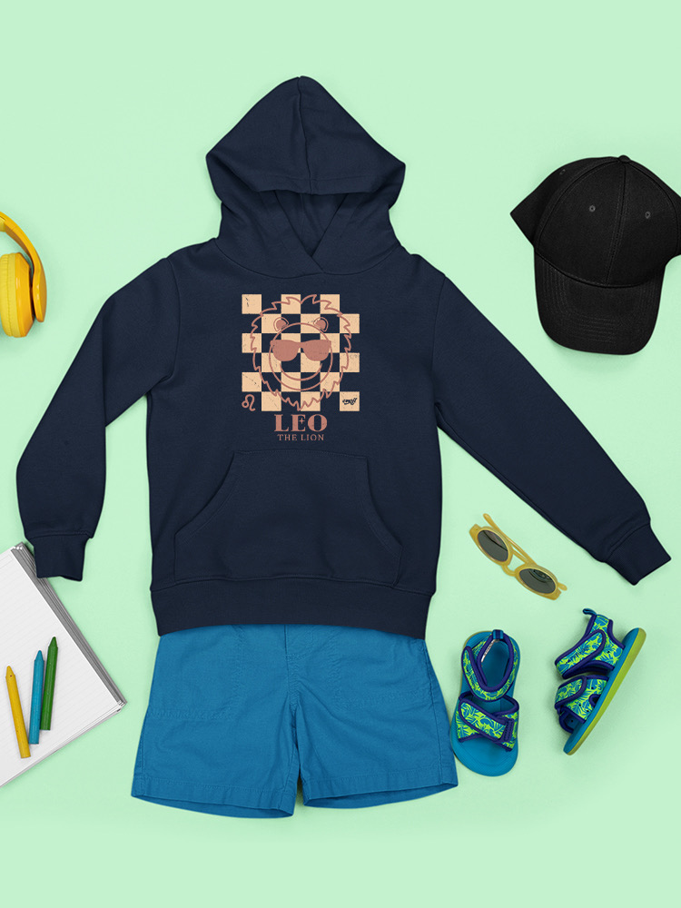 Löwe der Löwe Emoji - Zodiac Vibes Grafik Jugend Hoodie - Bild 11 von 24