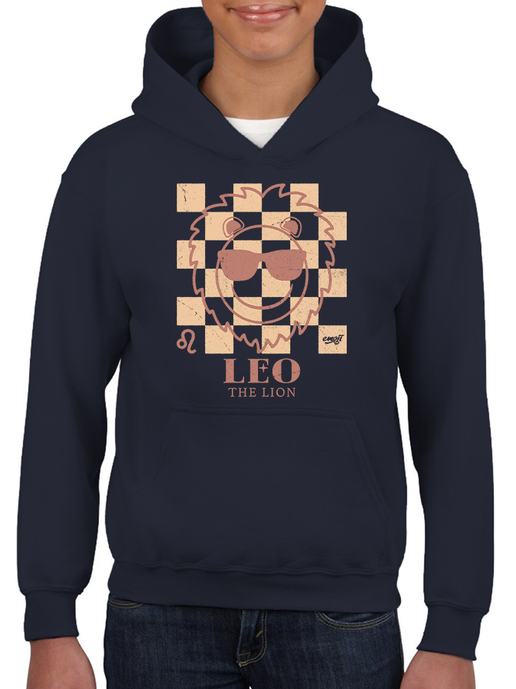 Löwe der Löwe Emoji - Zodiac Vibes Grafik Jugend Hoodie - Bild 9 von 24