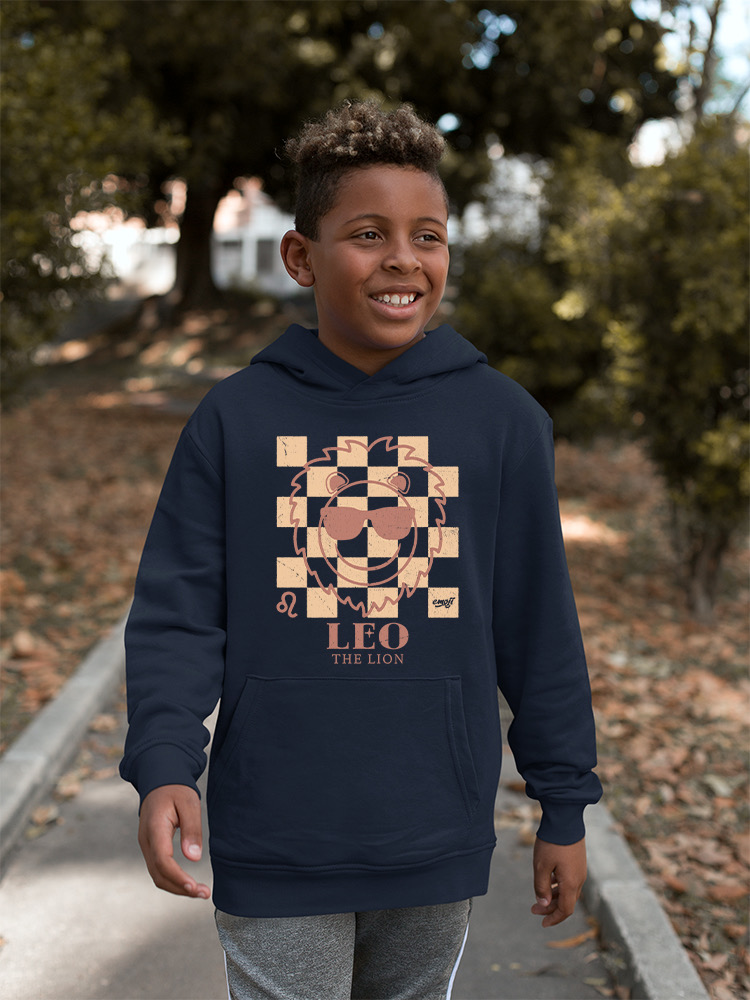 Löwe der Löwe Emoji - Zodiac Vibes Grafik Jugend Hoodie - Bild 10 von 24