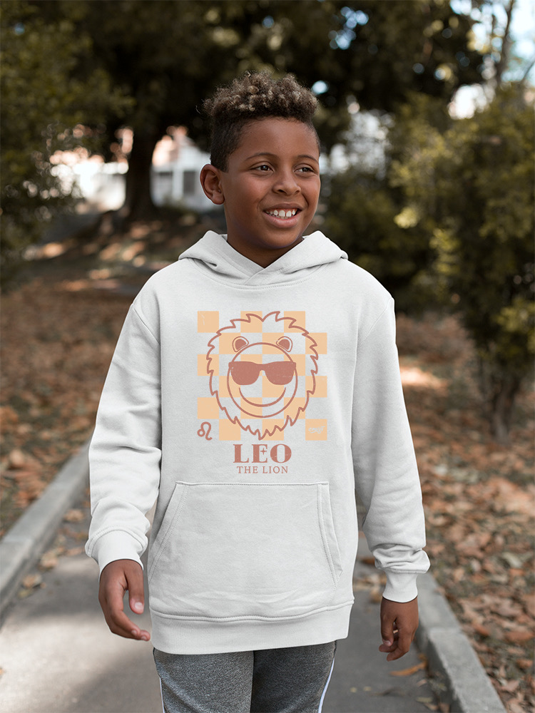 Löwe der Löwe Emoji - Zodiac Vibes Grafik Jugend Hoodie - Bild 22 von 24