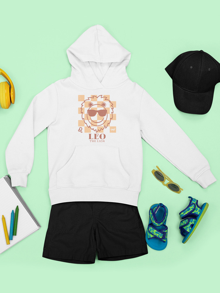 Löwe der Löwe Emoji - Zodiac Vibes Grafik Jugend Hoodie - Bild 23 von 24