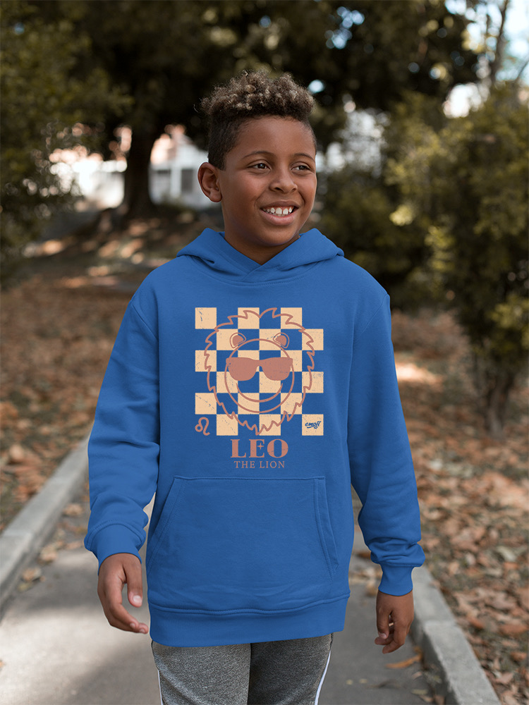 Löwe der Löwe Emoji - Zodiac Vibes Grafik Jugend Hoodie - Bild 18 von 24