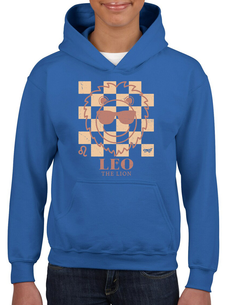 Löwe der Löwe Emoji - Zodiac Vibes Grafik Jugend Hoodie - Bild 17 von 24