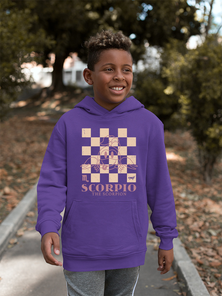 Scorpio Zodiac - Emoji Scorpion Graphic Youth's Hoodie - Picture 14 of 20