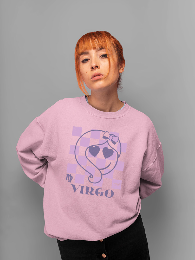 Virgo Emoji Zodiaco Dije - Sudadera para mujer diseño horóscopo único - Imagen 14 de 24