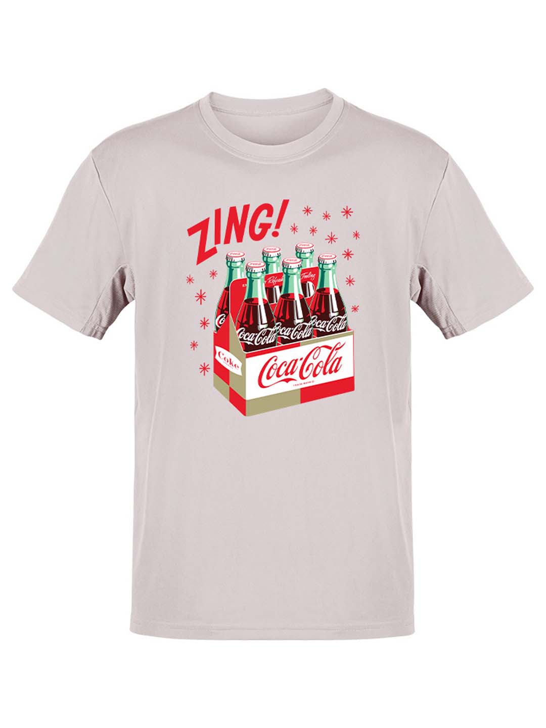 Officially Licensed Coca-Cola Classic Six-Pack Vintage Graphic Art Men's T-shirt - Picture 4 of 12