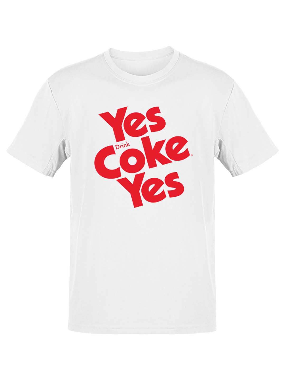 Camiseta para hombre con licencia oficial Coca-Cola Yes Coke Yes diseño de logotipo retro - Imagen 4 de 6