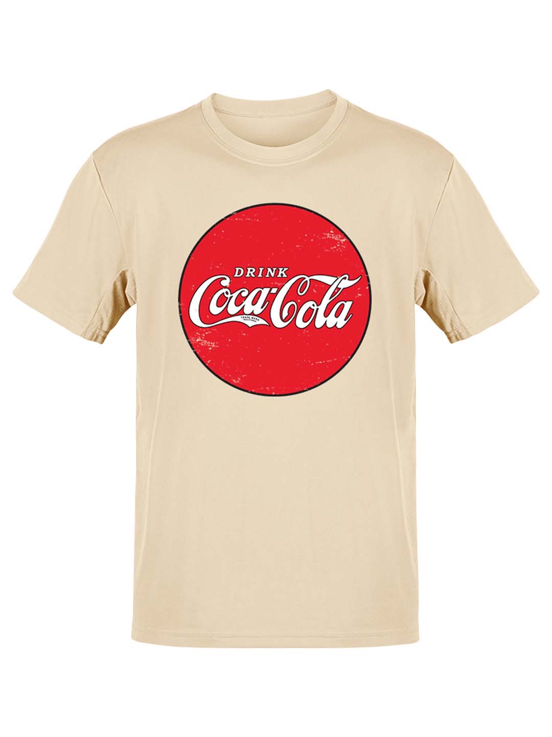 Coca-Cola Official Licensed Round Vintage Logo Sign Herren T-Shirt - Bild 4 von 6
