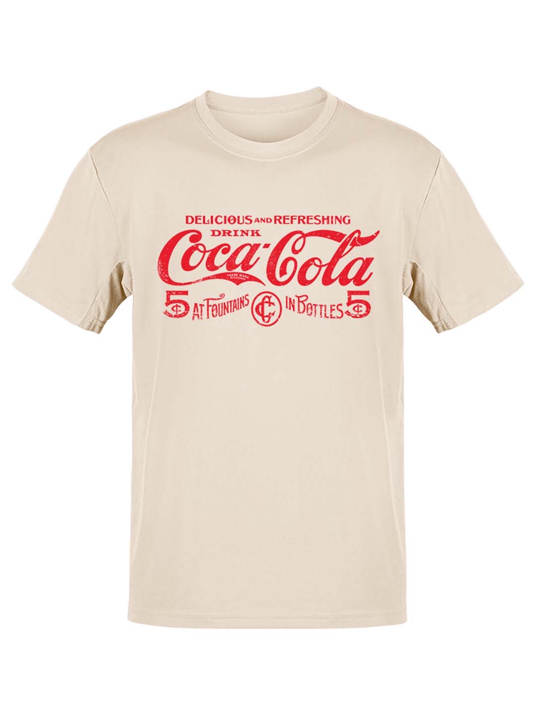 Officially Licensed Coca-Cola Logo Classic 5¢ Soda Fountain Women's T-shirt - Picture 4 of 6