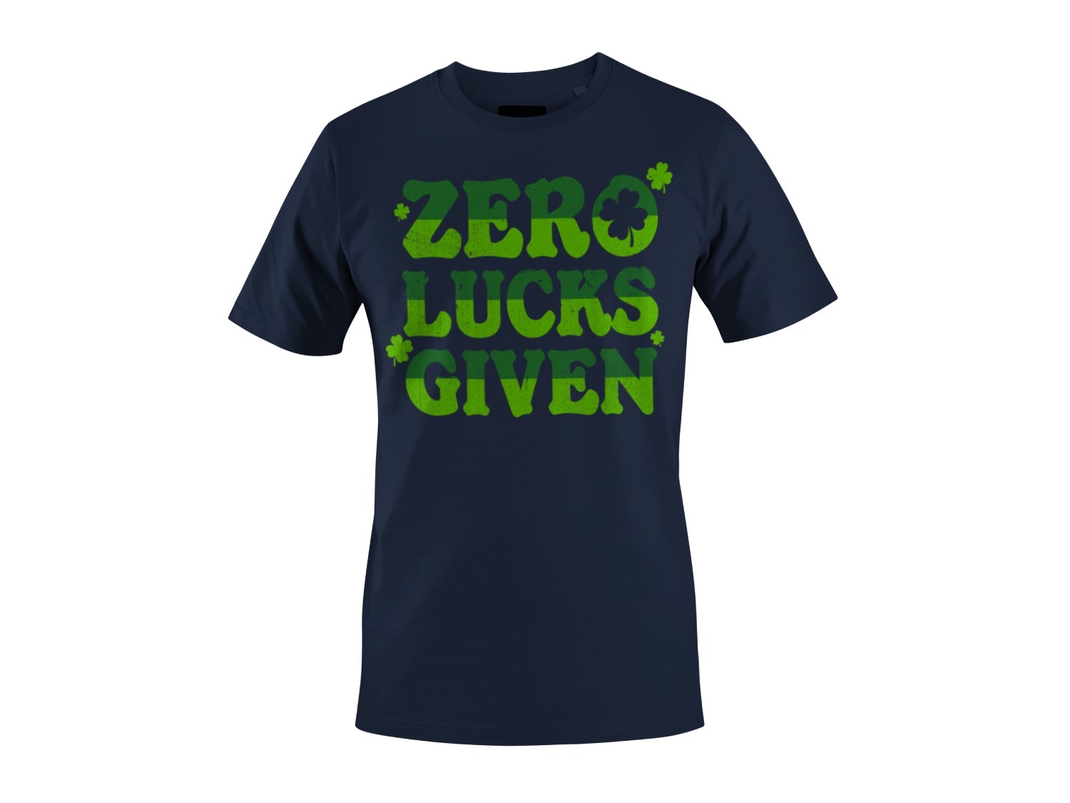 Zero Lucks Given Funny St. Patricks Day Shamrock Design Women's T-shirt - Picture 13 of 18