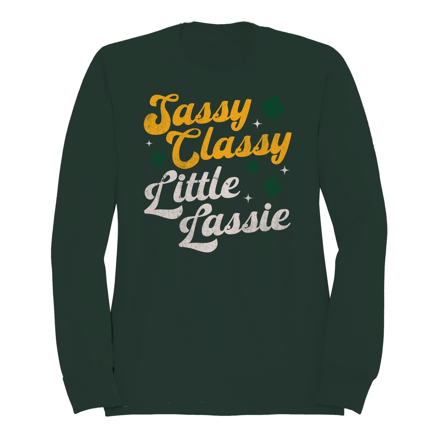 Sudadera para mujer Sassy Classy Little Lassie divertida cita del día de San Patricio - Imagen 7 de 15