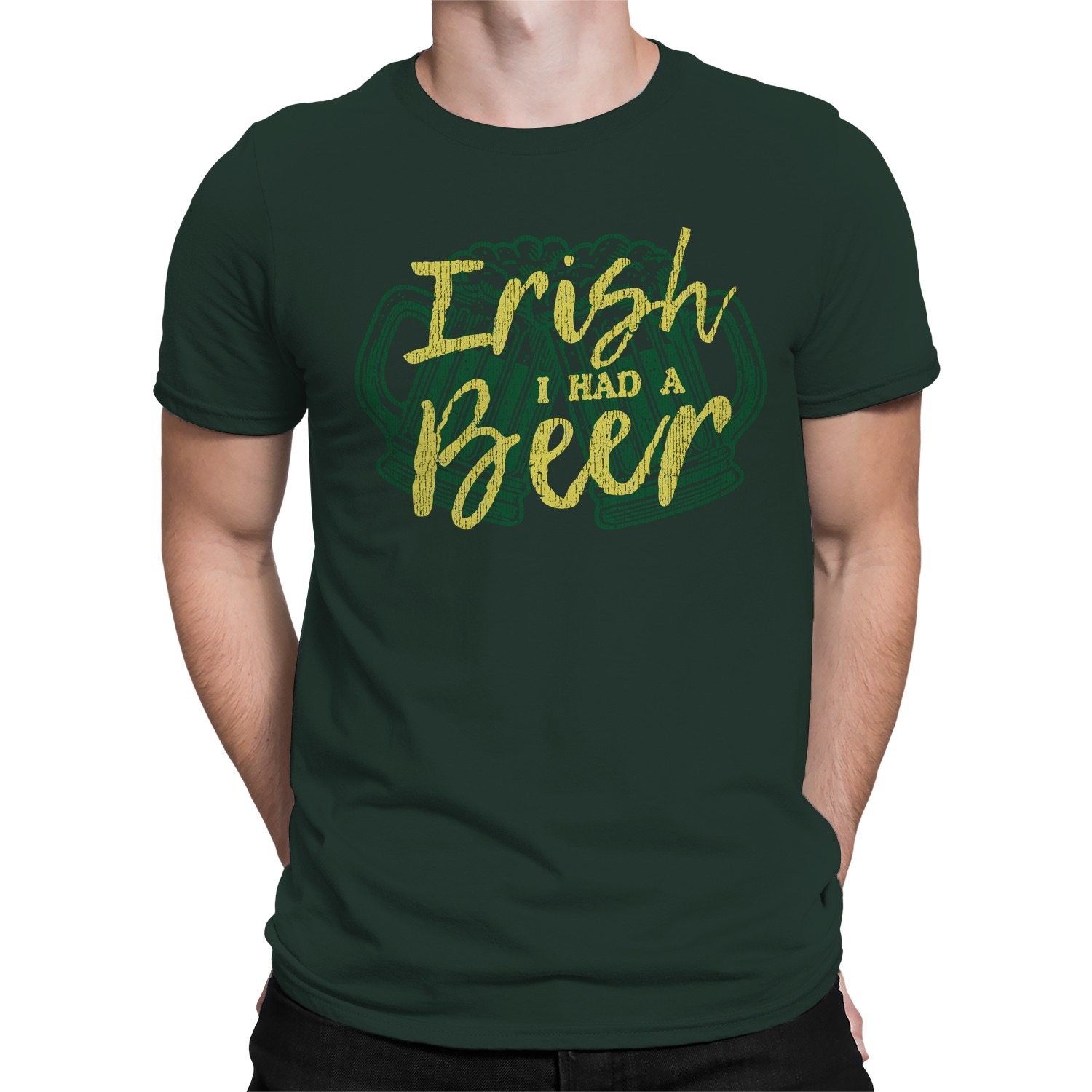 Irish I Had a Beer lustiges Herren T-Shirt St. Patricks Day Trinken Design - Bild 11 von 24
