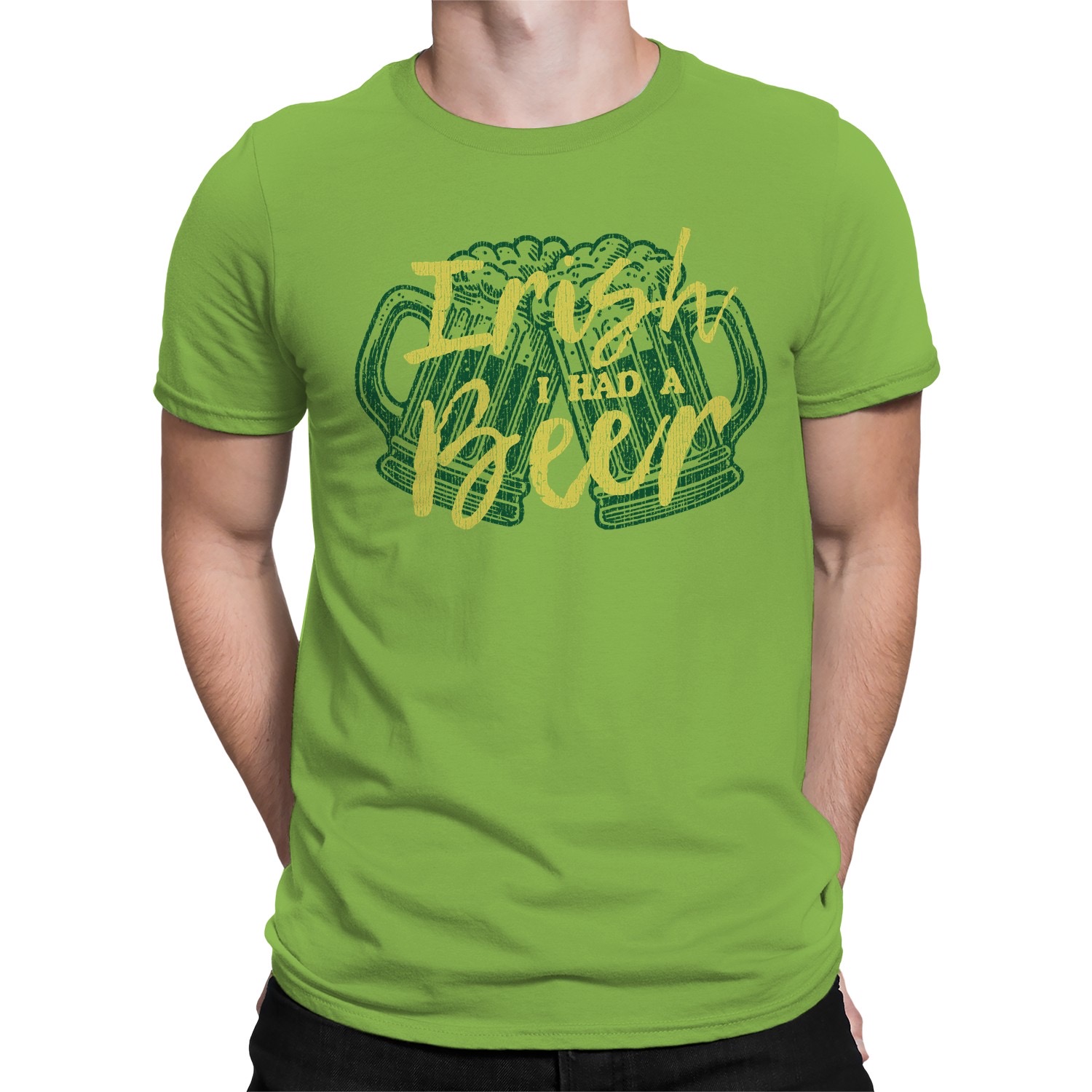 Irish I Had a Beer lustiges Herren T-Shirt St. Patricks Day Trinken Design - Bild 20 von 24
