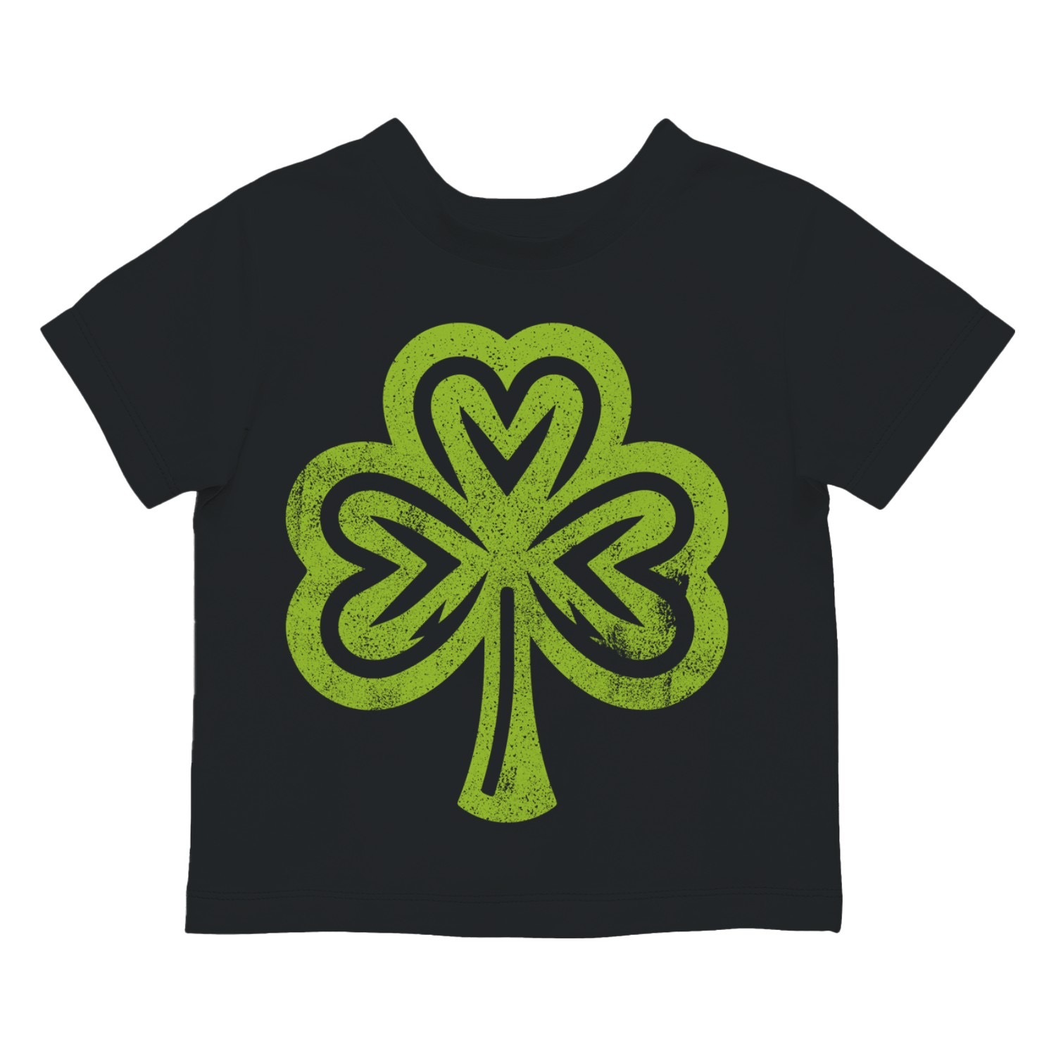 Herzförmiges Kleeblatt St. Patricks Day Glückssymbol Kleinkinder T-Shirt - Bild 4 von 15
