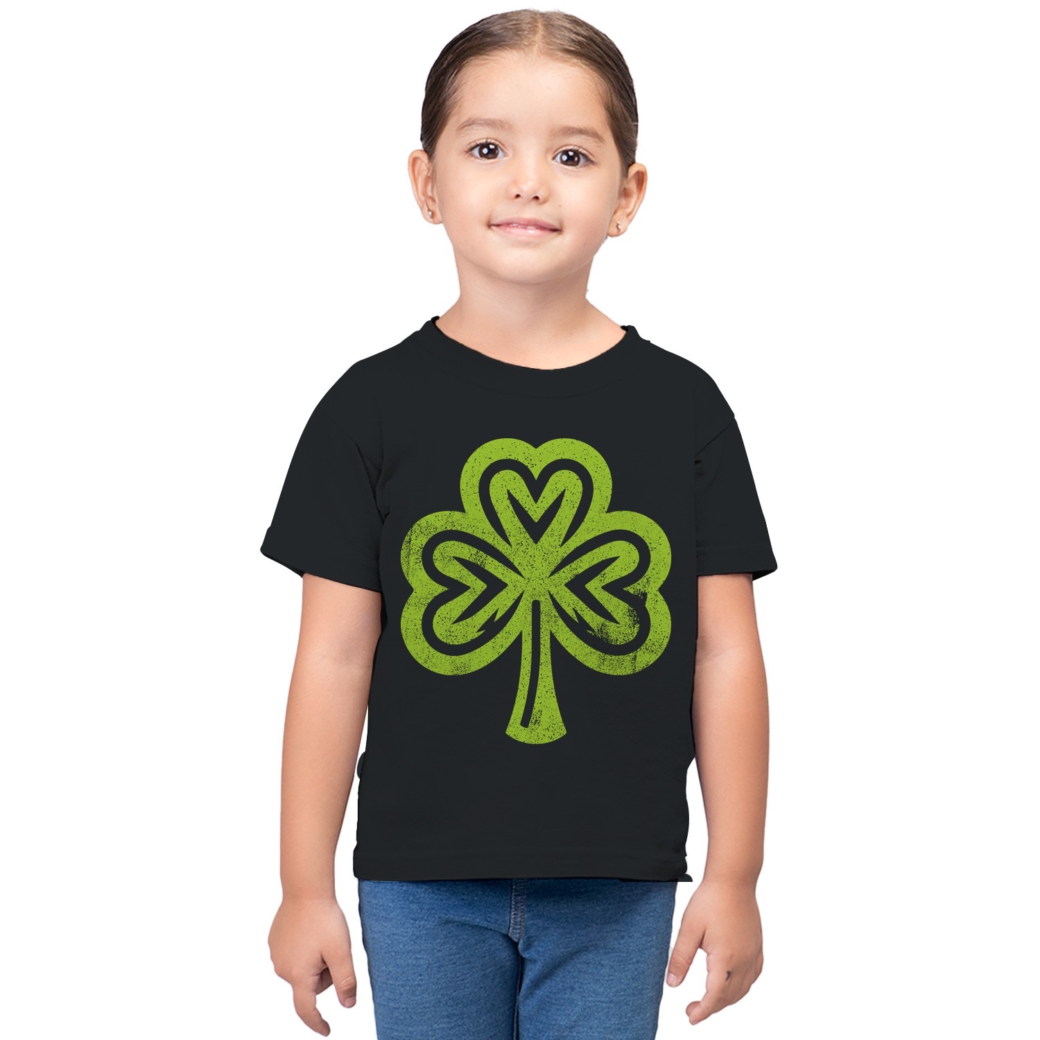 Herzförmiges Kleeblatt St. Patricks Day Glückssymbol Kleinkinder T-Shirt - Bild 5 von 15