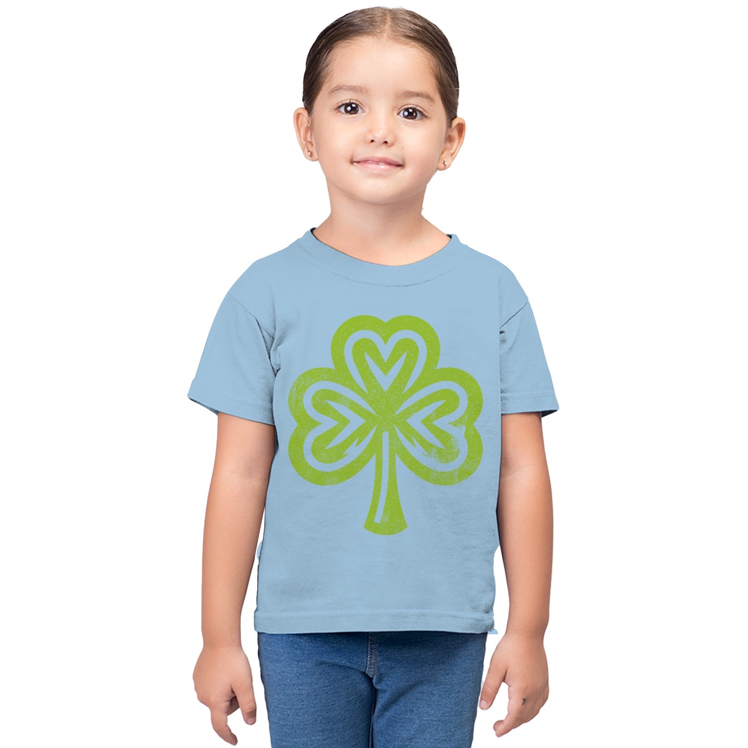 Herzförmiges Kleeblatt St. Patricks Day Glückssymbol Kleinkinder T-Shirt - Bild 8 von 15