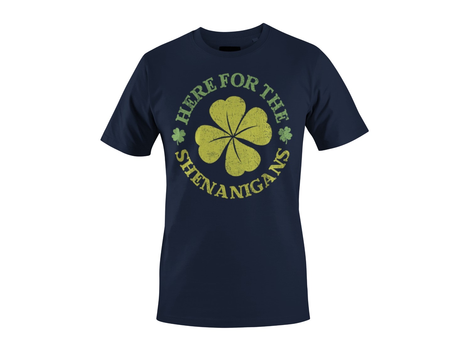 Here for the Shenanigans Fun St. Patricks Day Kleeblatt Damen T-Shirt - Bild 13 von 15
