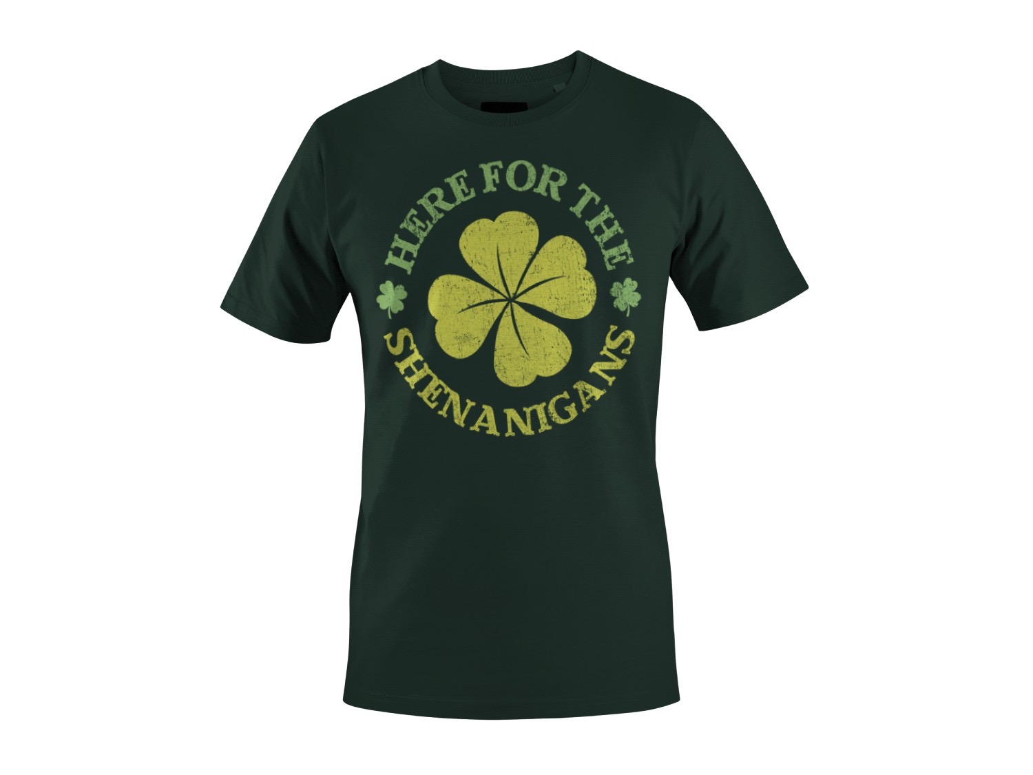 Here for the Shenanigans Fun St. Patricks Day Kleeblatt Damen T-Shirt - Bild 7 von 15