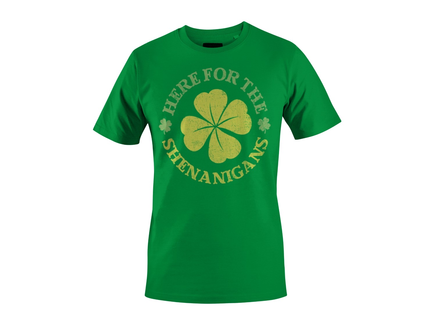 Here for the Shenanigans Fun St. Patricks Day Kleeblatt Damen T-Shirt - Bild 10 von 15